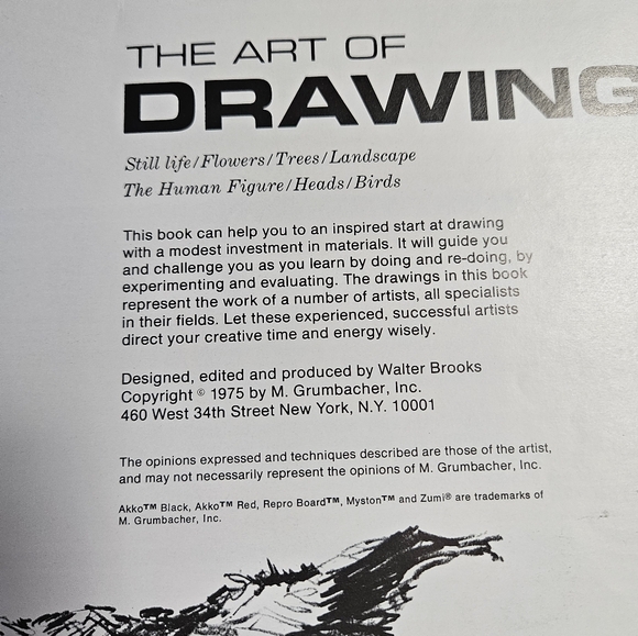 The Art of Drawing How To Instruction Book B-377 Vintage Softcover - Picture 2 of 16